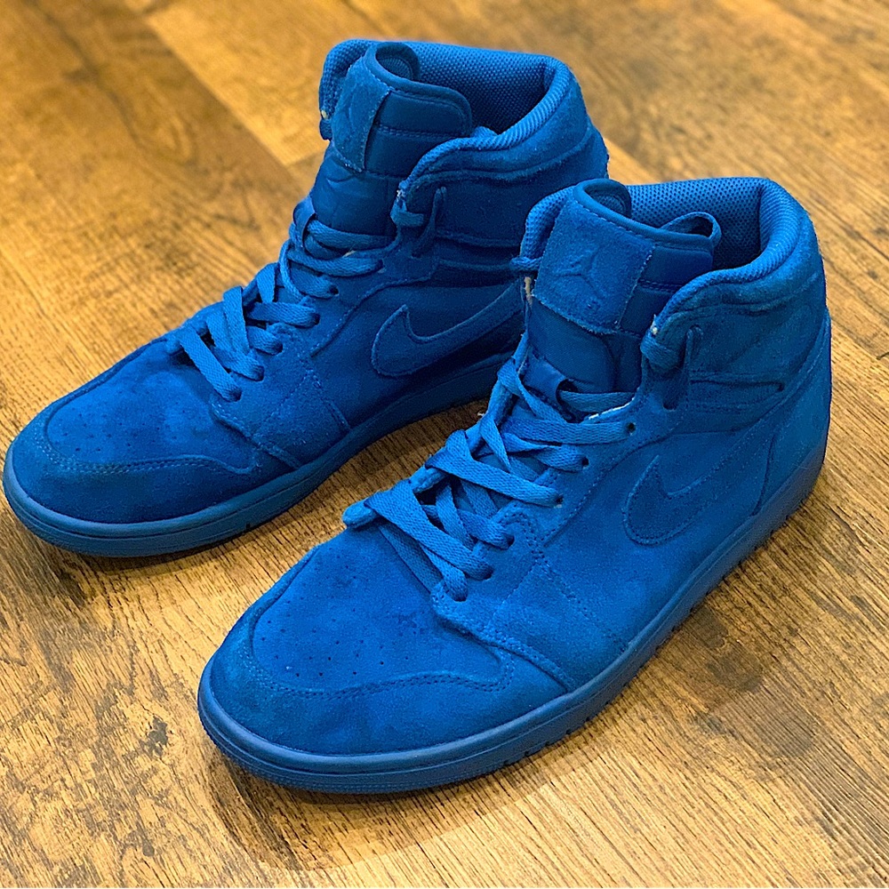 2017 Air Jordan 1 Retro High 'Blue Suede’ Size 10.5